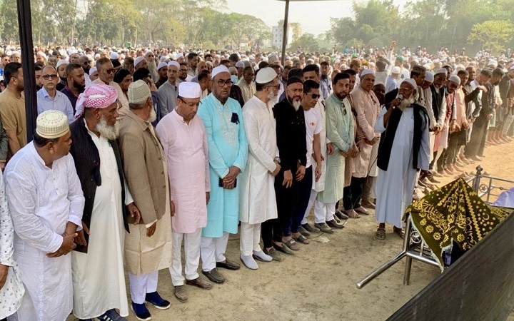 বিশ্বনাথে  সুহেল আহমদ চৌধুরীর শেষ বিদায়ে জনতার ঢল