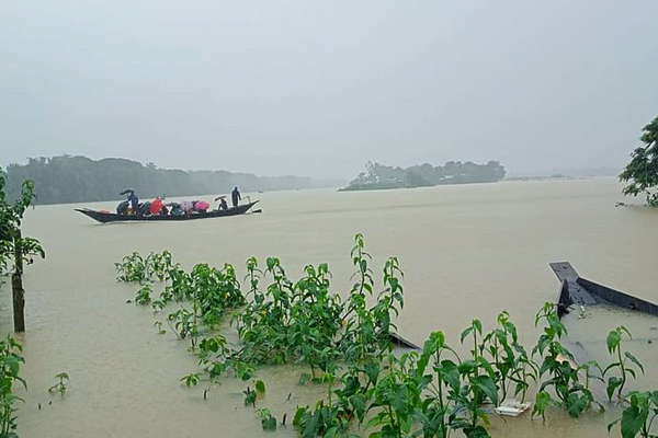 হবিগঞ্জে নদ-নদীর পানি ফের বাড়ছে