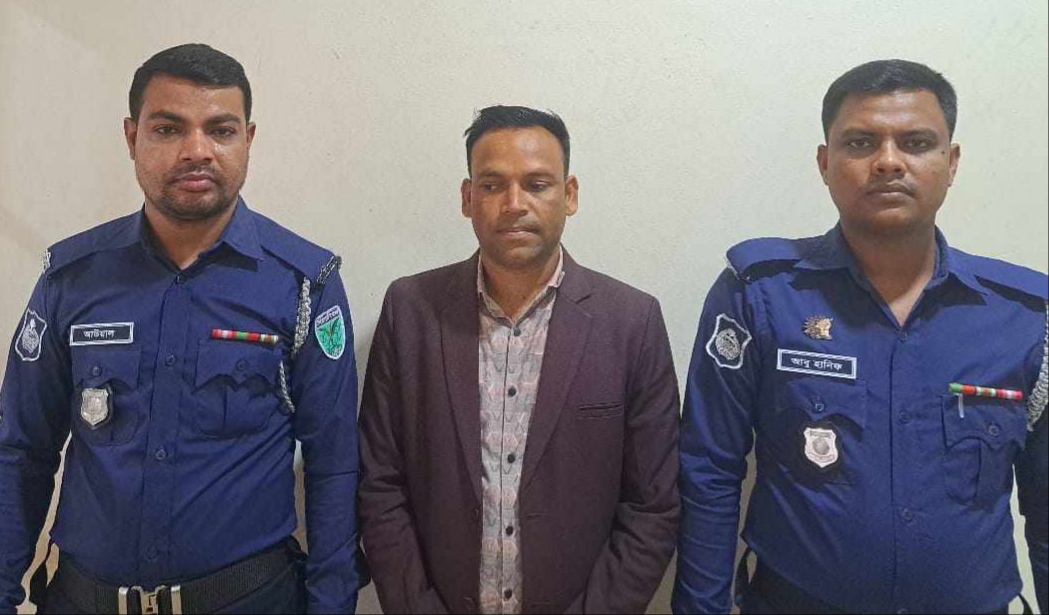 মাধবপুরে ছাত্রদের উপর হা ম লা ও ভাংচুরের মা ম লা য় যুবলীগ নেতা গ্রে ফ তা র 