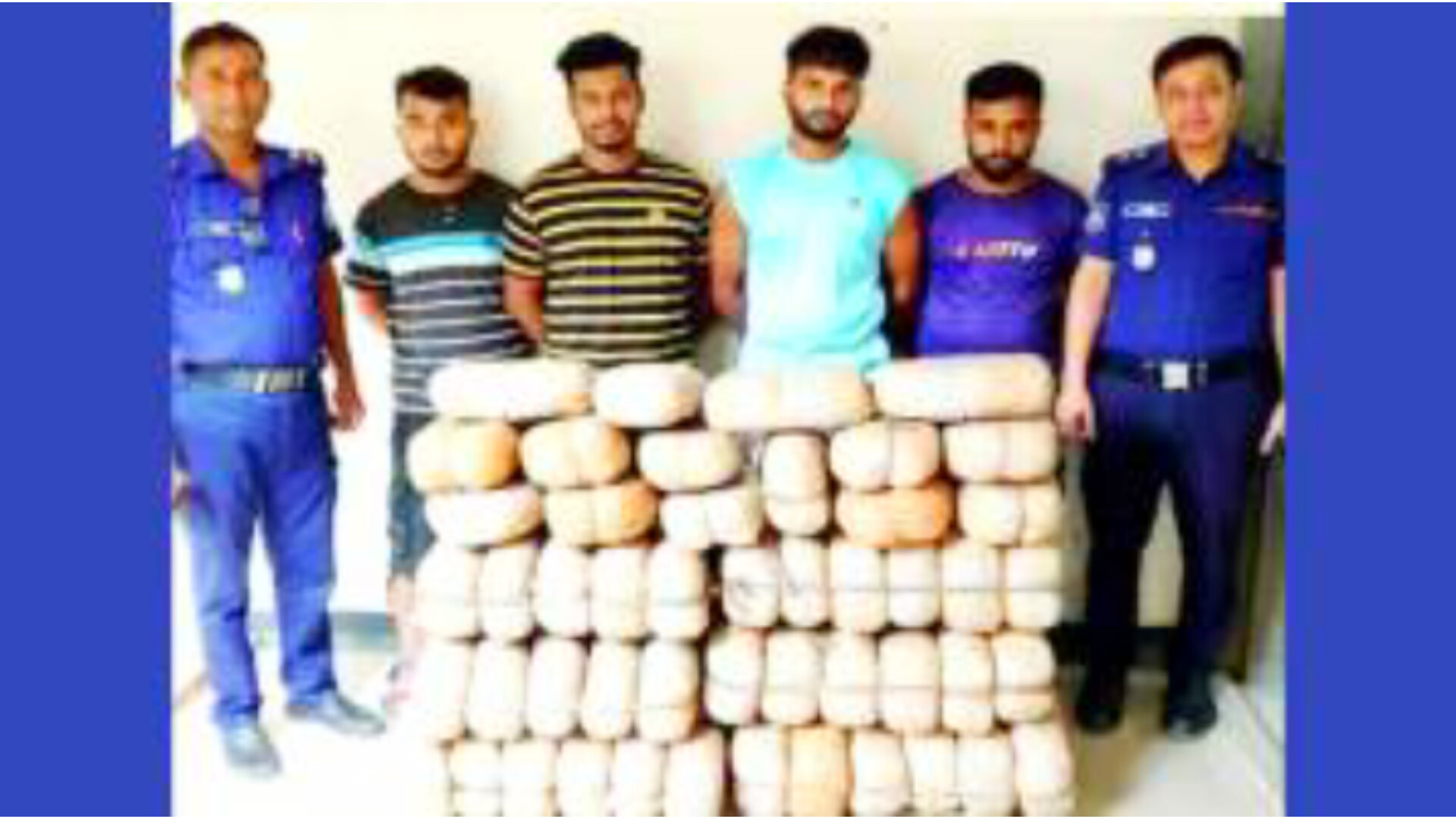 ৯৮ কেজি গাঁজাসহ আটক মাধবপুরের ৪