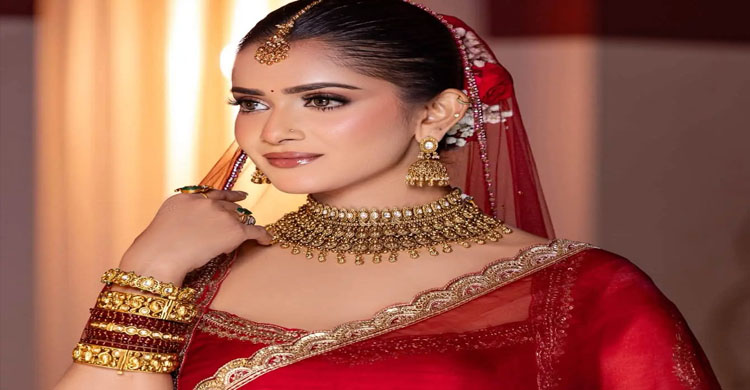 বধূ সাজে তানজিন তিশা, এক শাকিব খান লিখলেন, &lsquo;তুমি আমার ক্রাশ&rsquo;
