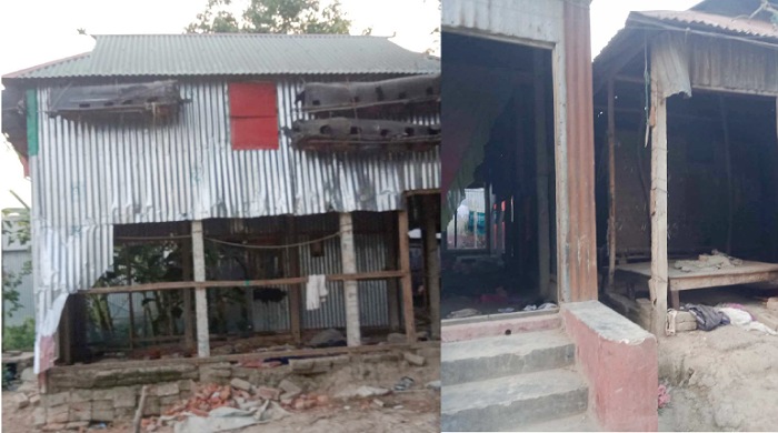 লাখাইয়ে হত্যাকে কেন্দ্র করে প্রতিপক্ষের বাড়িঘর ভাঙচুর ও লুটপাট