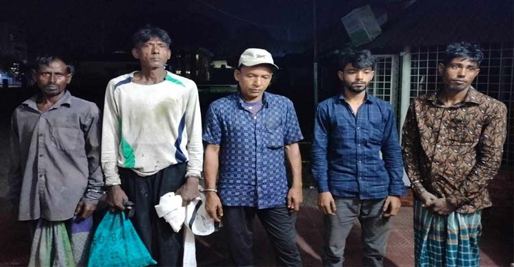 জগন্নাথপুর মা দ ক সেবনের দায়ে ৫ জনকে কা রা দ ণ্ড