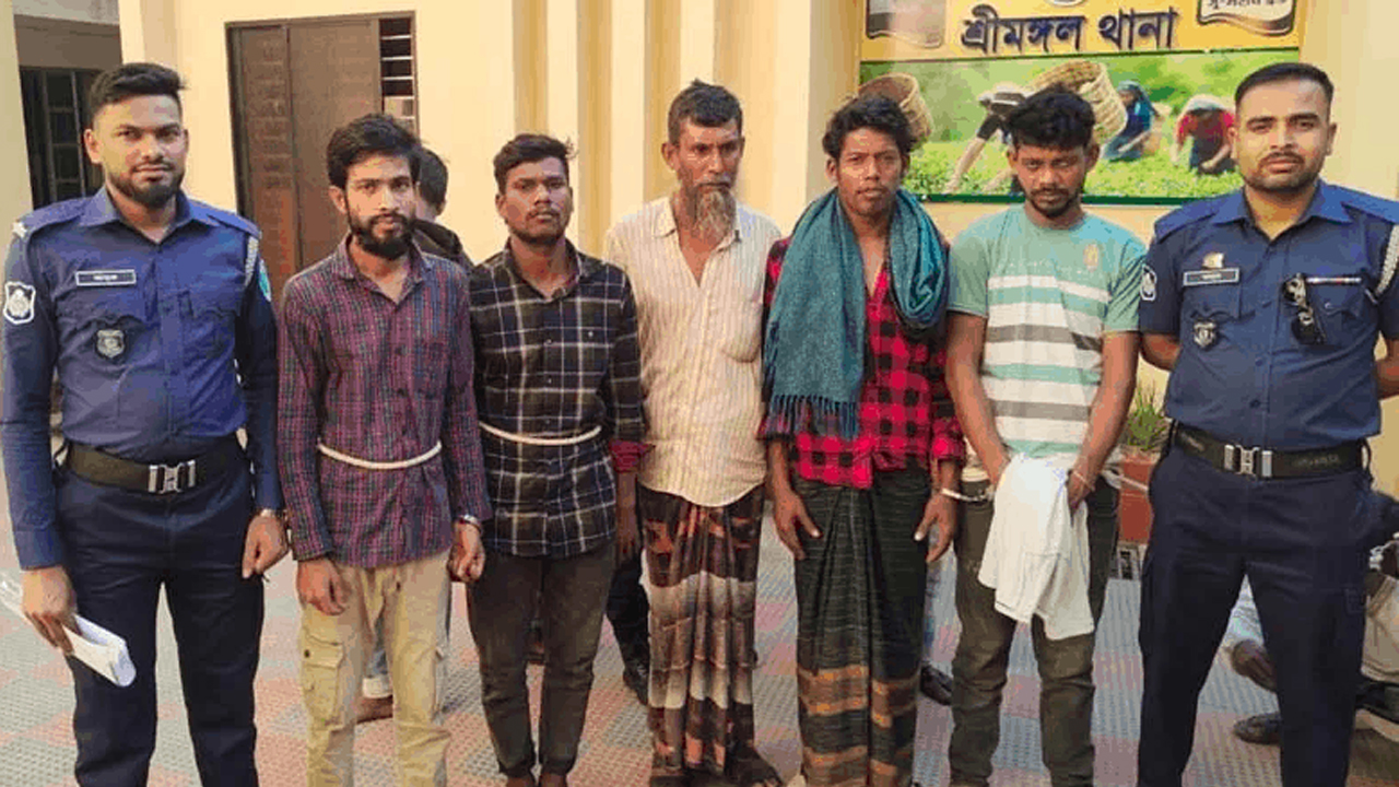 শ্রীমঙ্গলে পুলিশের পৃথক অভিযানে গ্রেপ্তার ৬