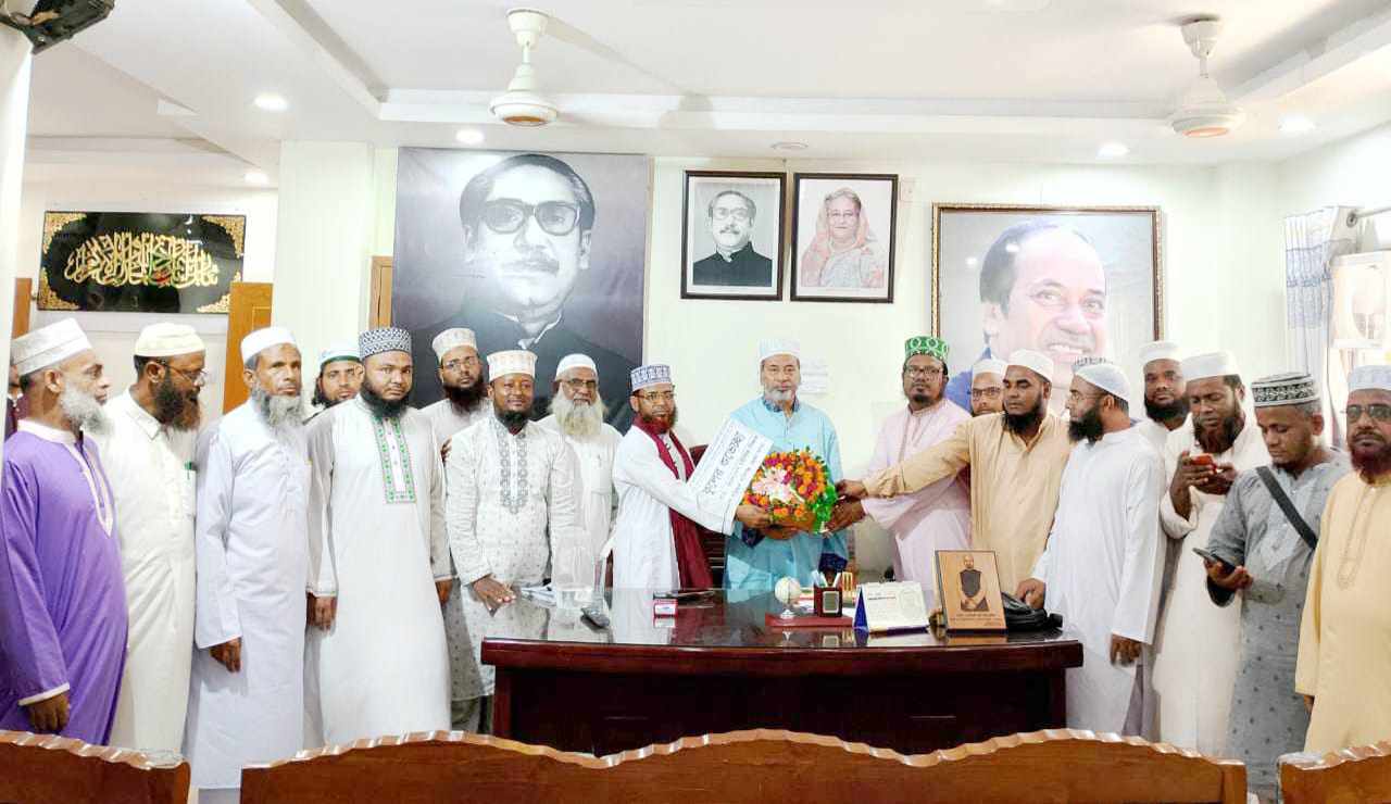 এমপি আবু জাহিরের সঙ্গে হবিগঞ্জ মউশিক শিক্ষক কল্যাণ পরিষদ নেতৃবৃন্দের সৌজন্যে সাক্ষাৎ