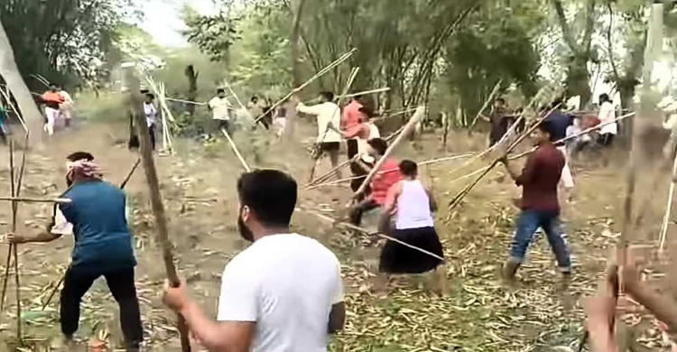 লাখাইয়ে দু'পক্ষের সংঘ*র্ষে শতাধিক আ হ ত
