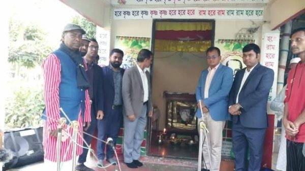 জগন্নাথপুরে অতিরিক্ত জেলা প্রশাসকের রাধারমণ সমাধি মন্দির পরিদর্শন