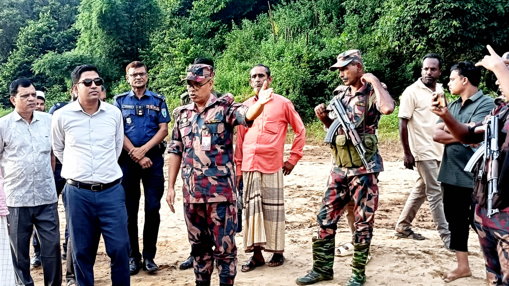 জৈন্তাপুরে সারি নদী থেকে বালু উত্তোলনের প্রমাণ মেলেনি