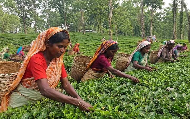 চা শ্রমিকদের দৈনিক নগদ মজুরি ৫০০ টাকা ঘোষণার দাবি