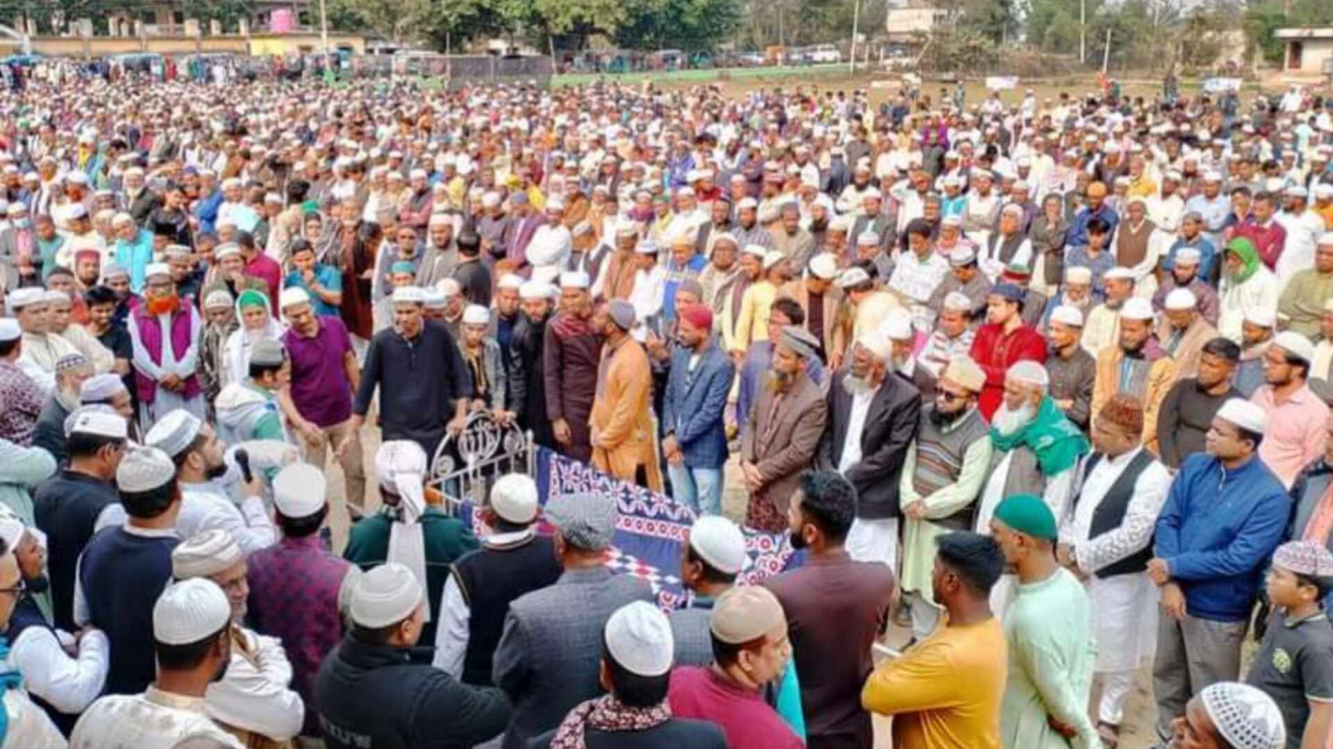 চুনারুঘাটে ইন্তাজ উল্লাহ মাস্টারের দাফন সম্পন্ন, এমপি সুমনের শোক 