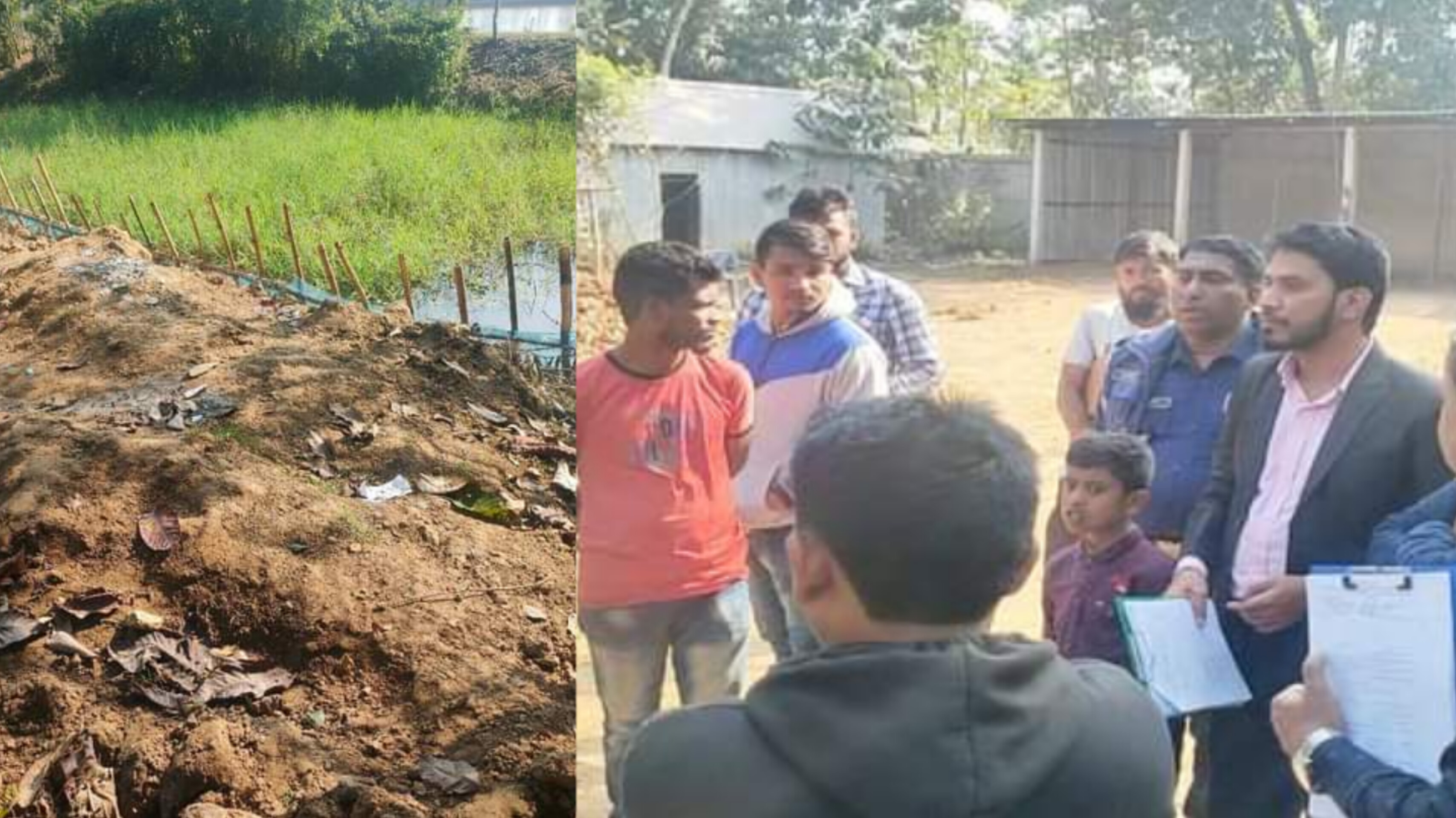 বড়লেখায় অবৈধভাবে খাল ভরাট করায় জরিমানা গুনলেন দুই ব্যক্তি