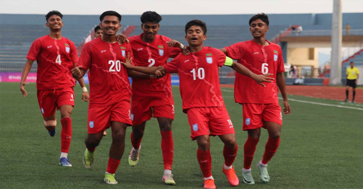 ভা র তে ২ গোলে এগিয়ে থেকেও ড্র করল বাংলাদেশ