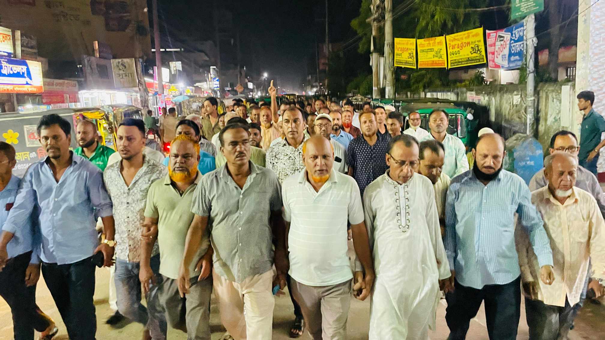 সুলতান মনসুরের ফাঁ সির দাবীতে কুলাউড়ায় বিএনপির মিছিল
