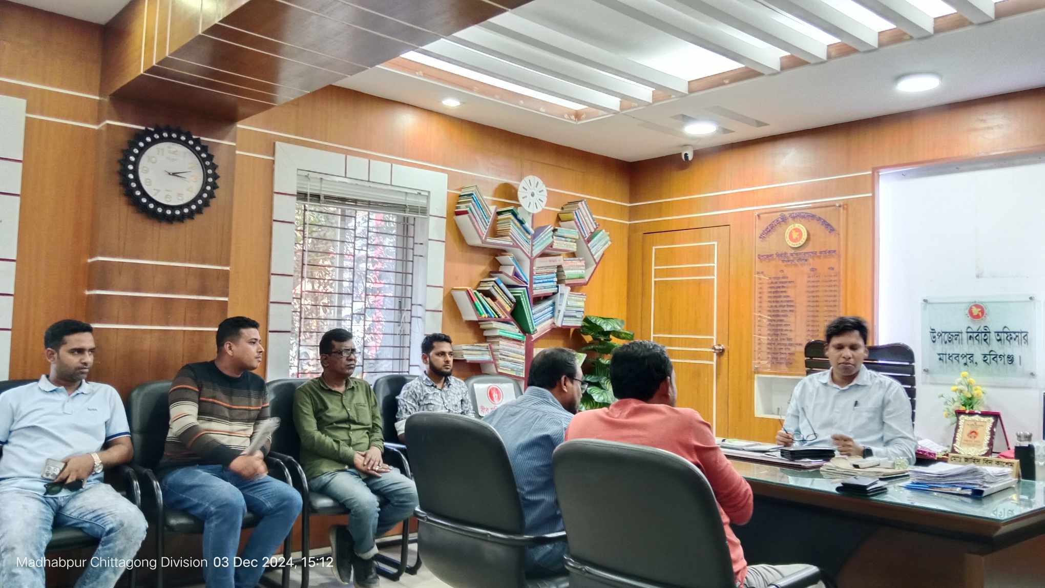 মাধবপুরে সাংবাদিকদের সাথে নবাগত উপজেলা নির্বাহী কর্মকর্তার মতবিনিময়