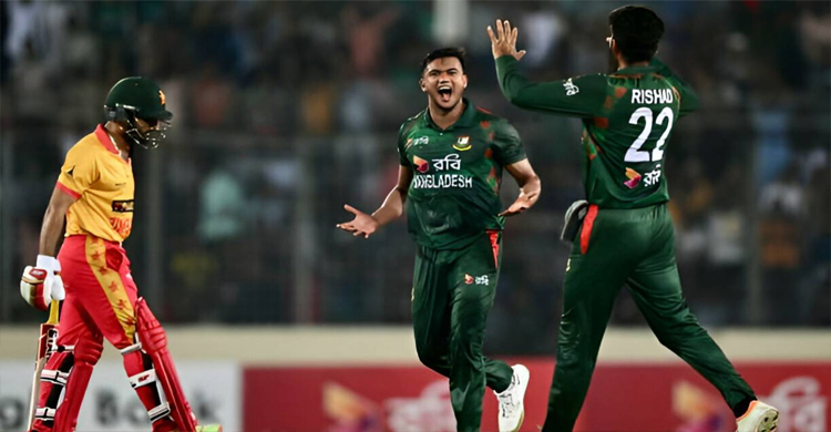 সাকিব-মুস্তাফিজের কল্যাণে বাংলাদেশের শ্বাসরুদ্ধকর জয় 