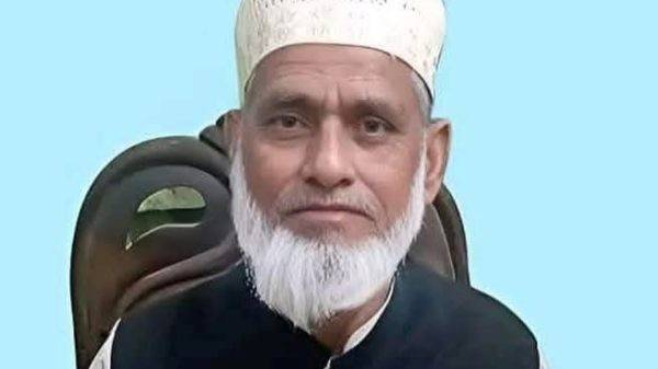 জগন্নাথপুরে মাদ্রাসার সাবেক অধ্যাপক মুফতি মাওলানা গিয়াস উদ্দিনের ই ন্তে কাবল