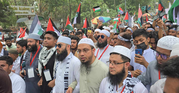 জনতার মহাসমুদ্র ফি লি স্তি ন ও আল আকসার প্রতি ভালোবাসার প্রকাশ