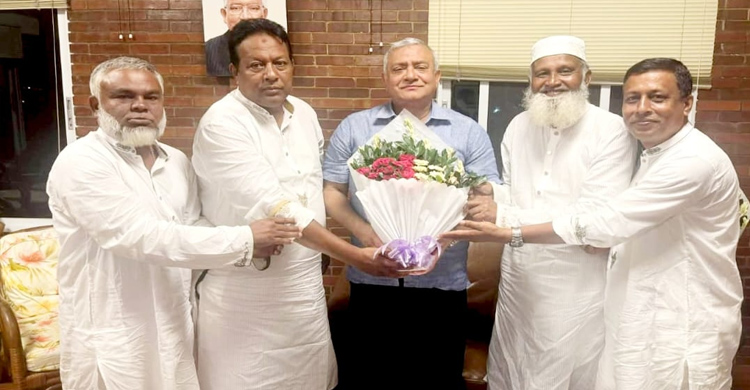 সাবেক এমপি নাসের'র সঙ্গে কুলাউড়া বি এন পি'র নেতৃবন্দের সৌজন্য সাক্ষাৎ