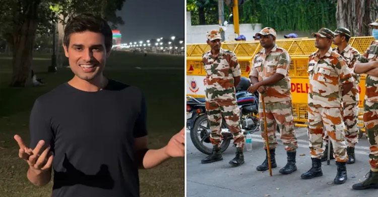 রাতেই ধ্রুব রাঠিকে ছেড়ে দেওয়ার কথা জানাল পুলিশ