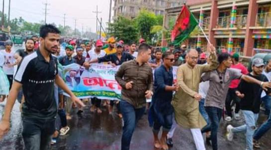 বড়লেখায় জেলা বিএনপির উপদেষ্টা সাজুর আগমনে র&zwj;্যালি ও গণসমাবেশ