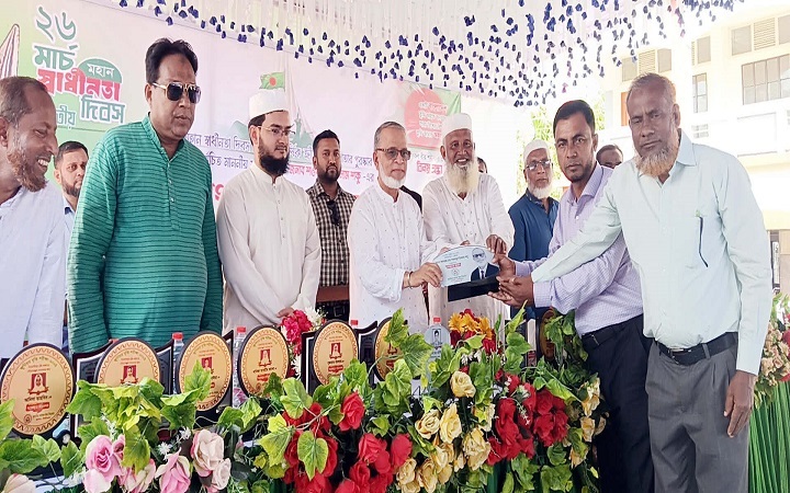 কুলাউড়া বালিকা বিদ্যালয়ে এমপি শওকতুল ইসলামকে সংবর্ধনা