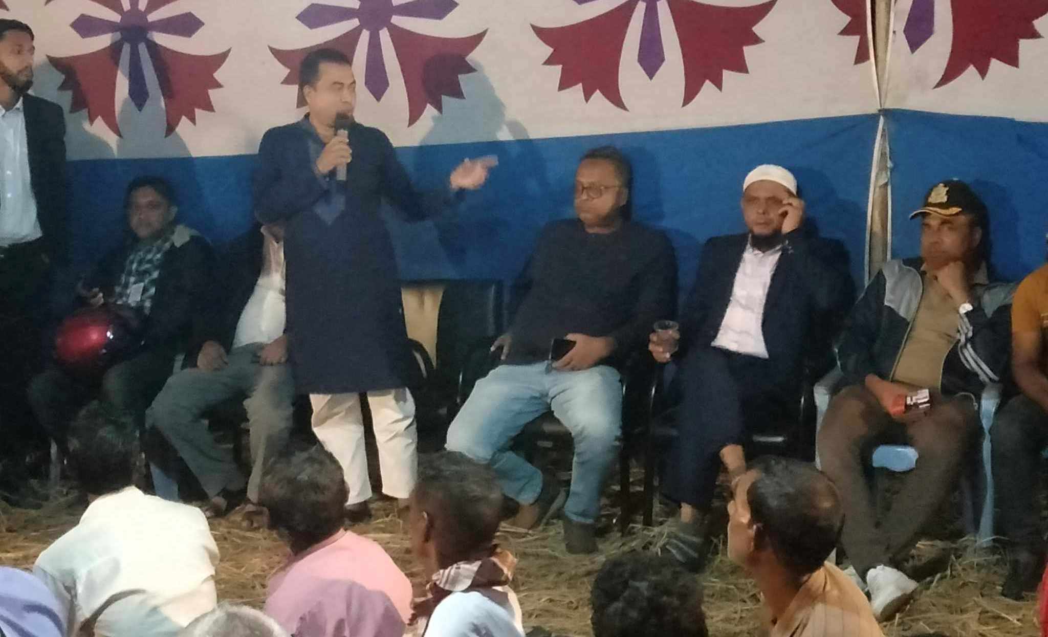 লাখাইয়ে শ্মশান কালী পূজা অনুষ্ঠিত