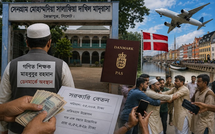 ডেনমার্কে থেকেও সরকারি বেতন উত্তোলনের অ*ভিযোগ শিক্ষকের বি*রুদ্ধে