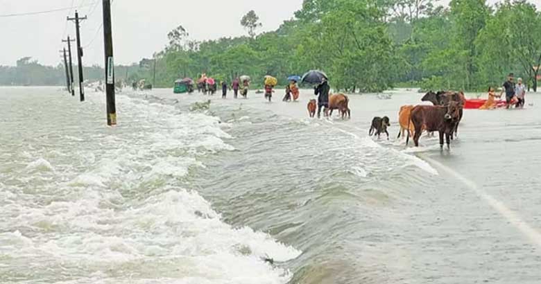 দেশের আট জেলায় বন্যার শ*ঙ্কা