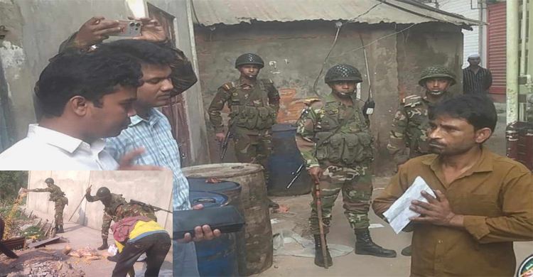 নিত্যপণ্যের বাজার নিয়ন্ত্রণে রাখতে চুনারুঘাটে সেনাবাহিনীর অ ভি যা ন