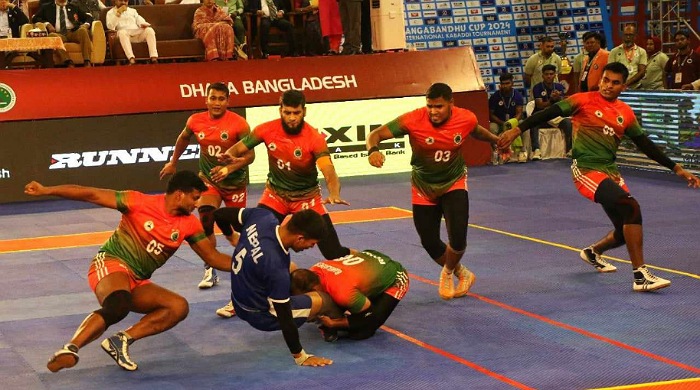 বঙ্গবন্ধু কাপ কাবাডি-২০২৪ নেপালকে উড়িয়ে চতুর্থ শিরোপা বাংলাদেশের
