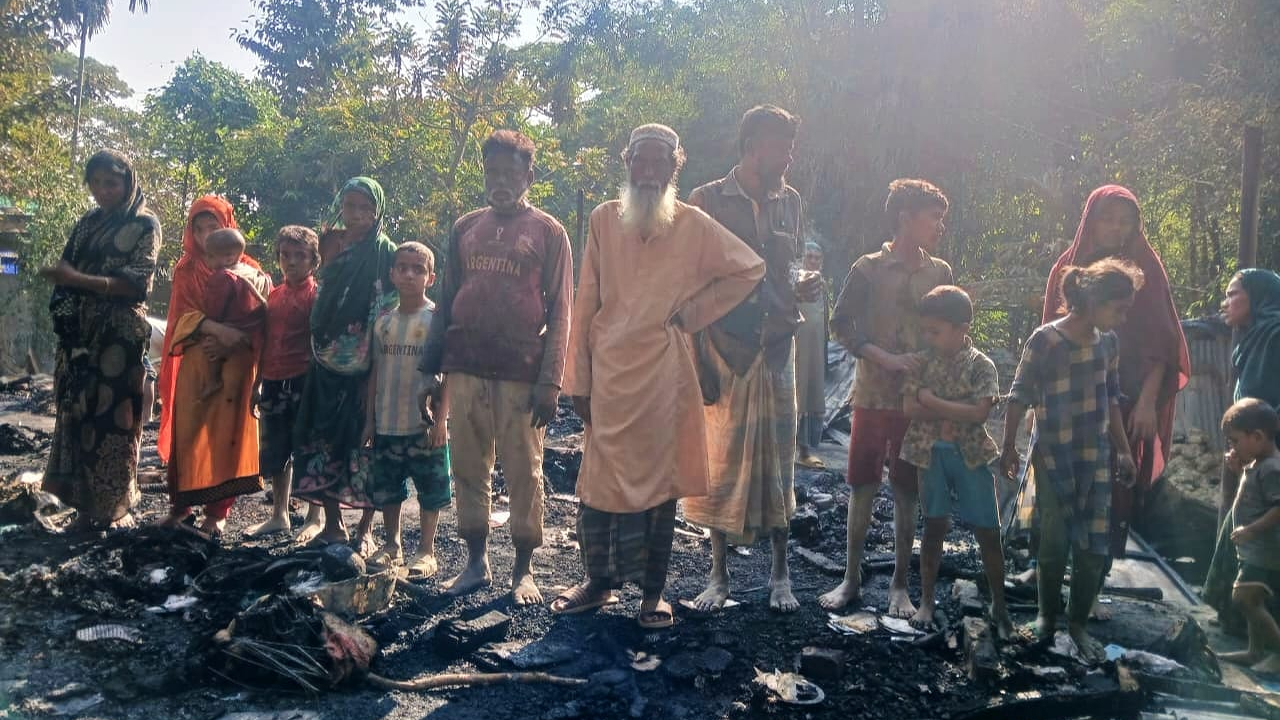 সুনামগঞ্জে ভ য়া ব হ আ*গুন : নিঃস্ব হলো তিন পরিবার