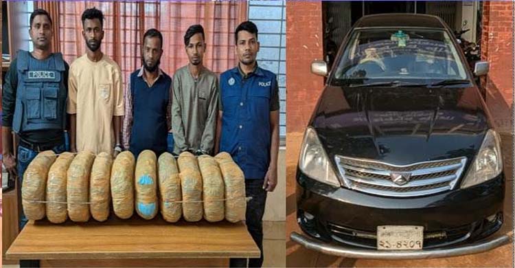 মাধবপুরে ২০ কেজি গাঁ*জাসহ আ ট ক ৩