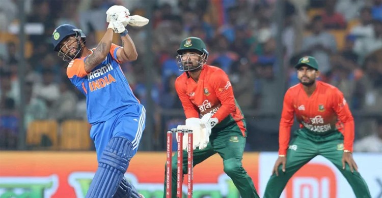 বাংলাদেশকে কাঁদিয়ে টি-টোয়েন্টি ইতিহাসে দ্বিতীয় সর্বোচ্চ রান করল ভারত