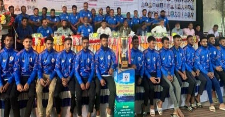 জগন্নাথপুরে আন্তঃ ইউনিয়ন ফুটবল টুর্নামেন্টের ট্রফি উন্মোচন