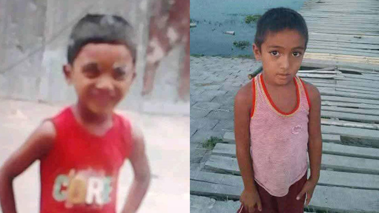বালুর গর্তে মিললো নি খোঁ জ দুই শিশুর ম র দে হ