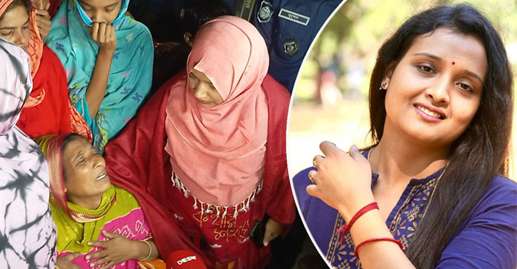গ্রামের বাড়িতে দাফন করা হলো নারী সাংবাদিকের লাশ