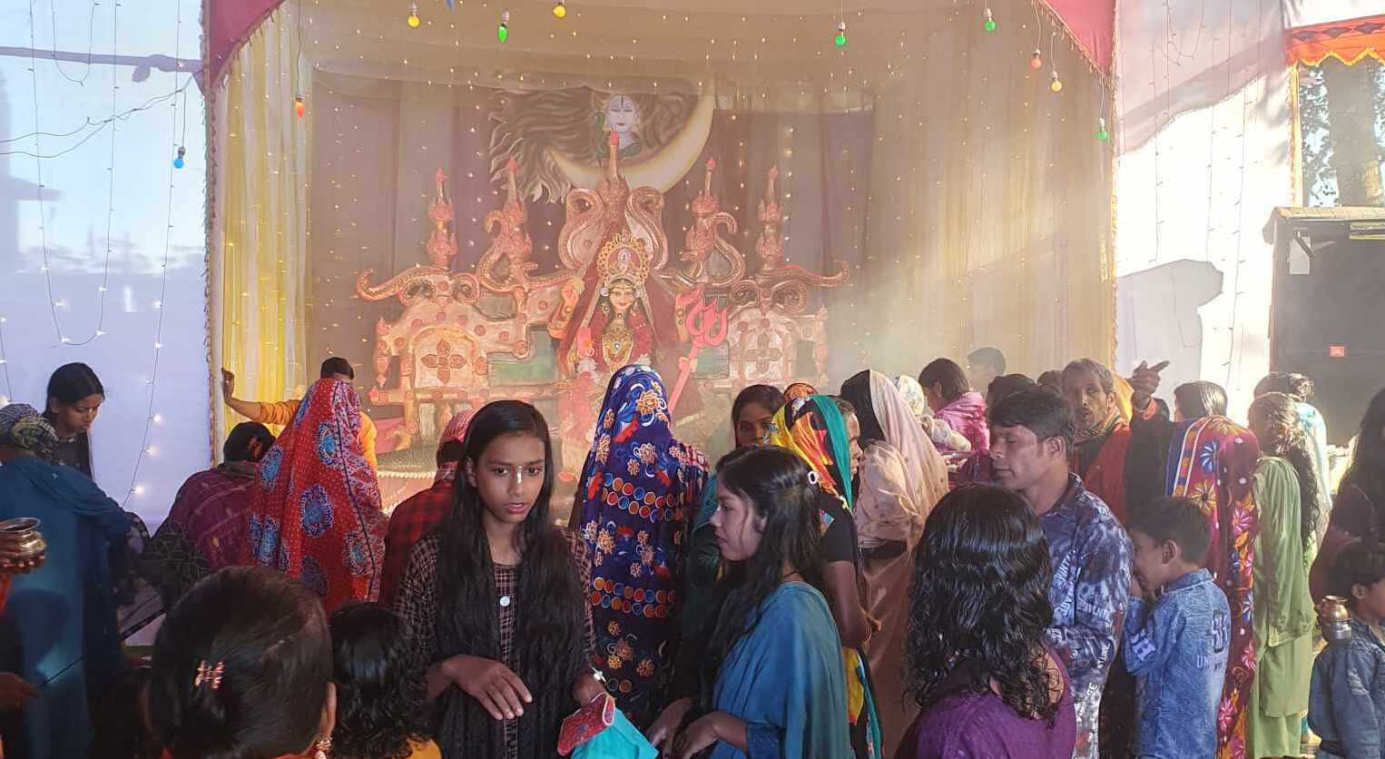 কমলগঞ্জে গঙ্গা স্নানের মাধ্যমে সম্পন্ন হল চা শ্রমিকদের কাত্যায়ানী পূজা