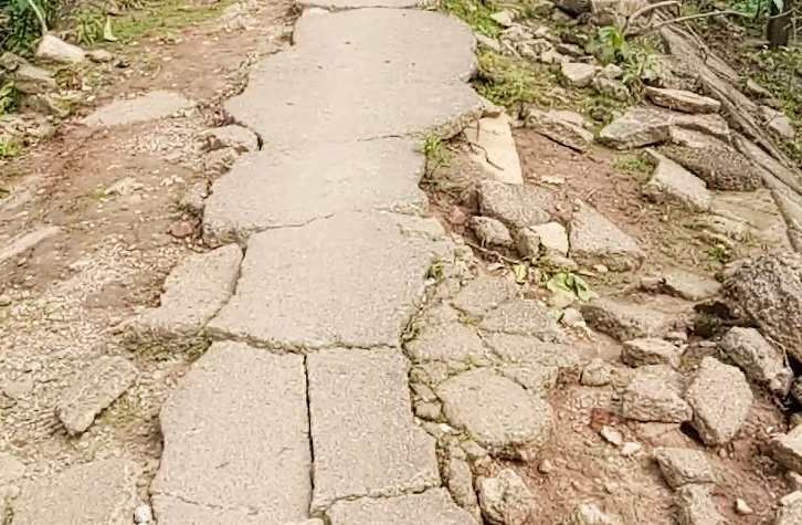 সড়ক দিয়ে হাঁটাচলাই দায়