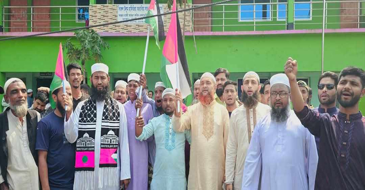 ই স রা য়ে লি গ*ণহ ত্যা র প্রতি*বাদে জামালগঞ্জে বি ক্ষো ভ