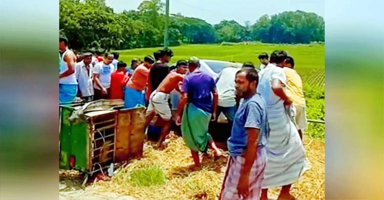 প্রাইভেটকার-বিভাটেক সং ঘ র্ষে প্রাণ গেল ২ জনের