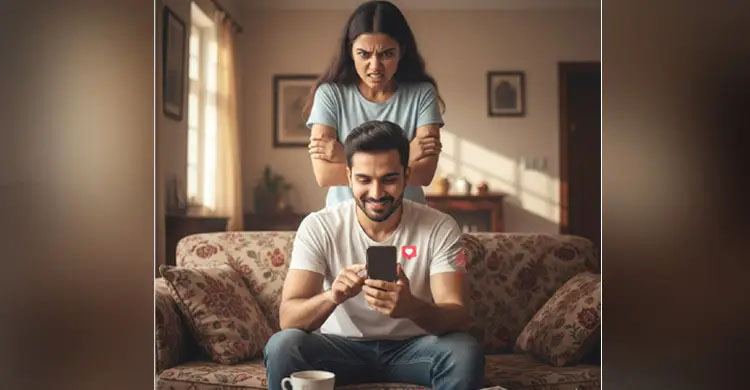 সাবেক প্রেমিকার ছবিতে &lsquo;লাভ রিঅ্যাক্ট&rsquo; নিয়ে স্বামী-স্ত্রীর মা রা মা রি, আ হ ত ৩