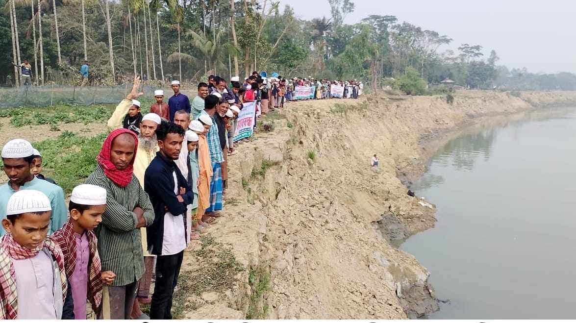 জগন্নাথপুরে ব্যাপক নদীভা*ঙন, তীর সংরক্ষণের দাবি