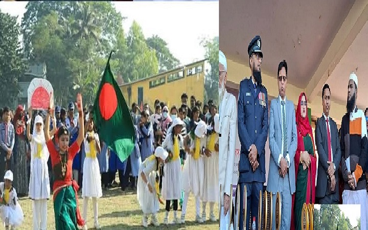 মাধবপুরে বর্ণাঢ্য আয়োজনে ৫৪তম মহান বিজয় দিবস উদযাপন