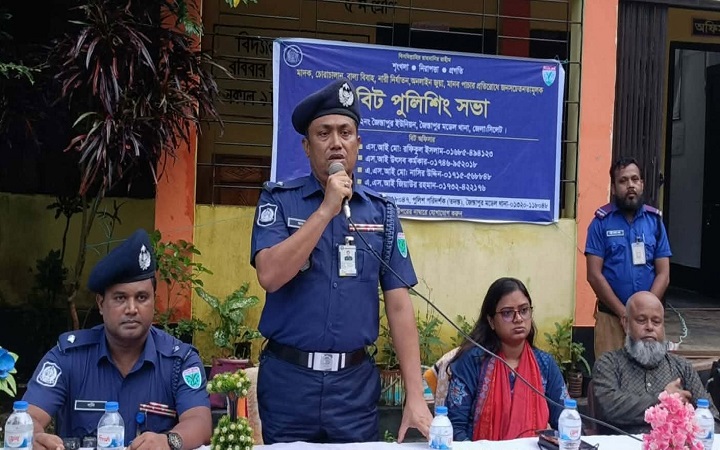 জৈন্তাপুরে সীমান্ত অ*পরাধ দ*মনে বিট পুলিশিং সভা