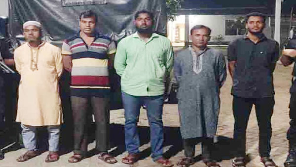 হবিগঞ্জের ছোবহান হত্যা মামলার ৫ আসামি গ্রেপ্তার
