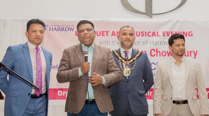 হ্যারো কাউন্সিলের মেয়র সেলিম চৌধুরী সংবর্ধিত
