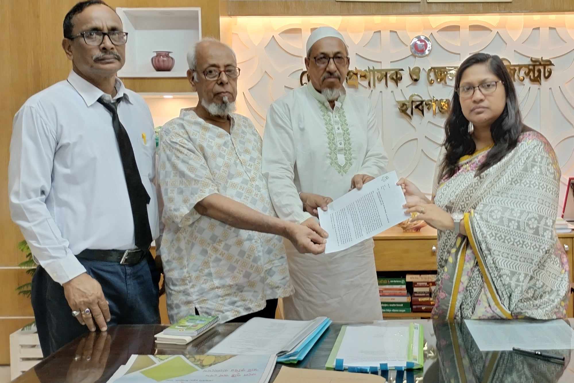 হবিগঞ্জে খোয়াই নদী রক্ষায় জেলা প্রশাসক বরাবরে বাপার স্মারকলিপি প্রদান 