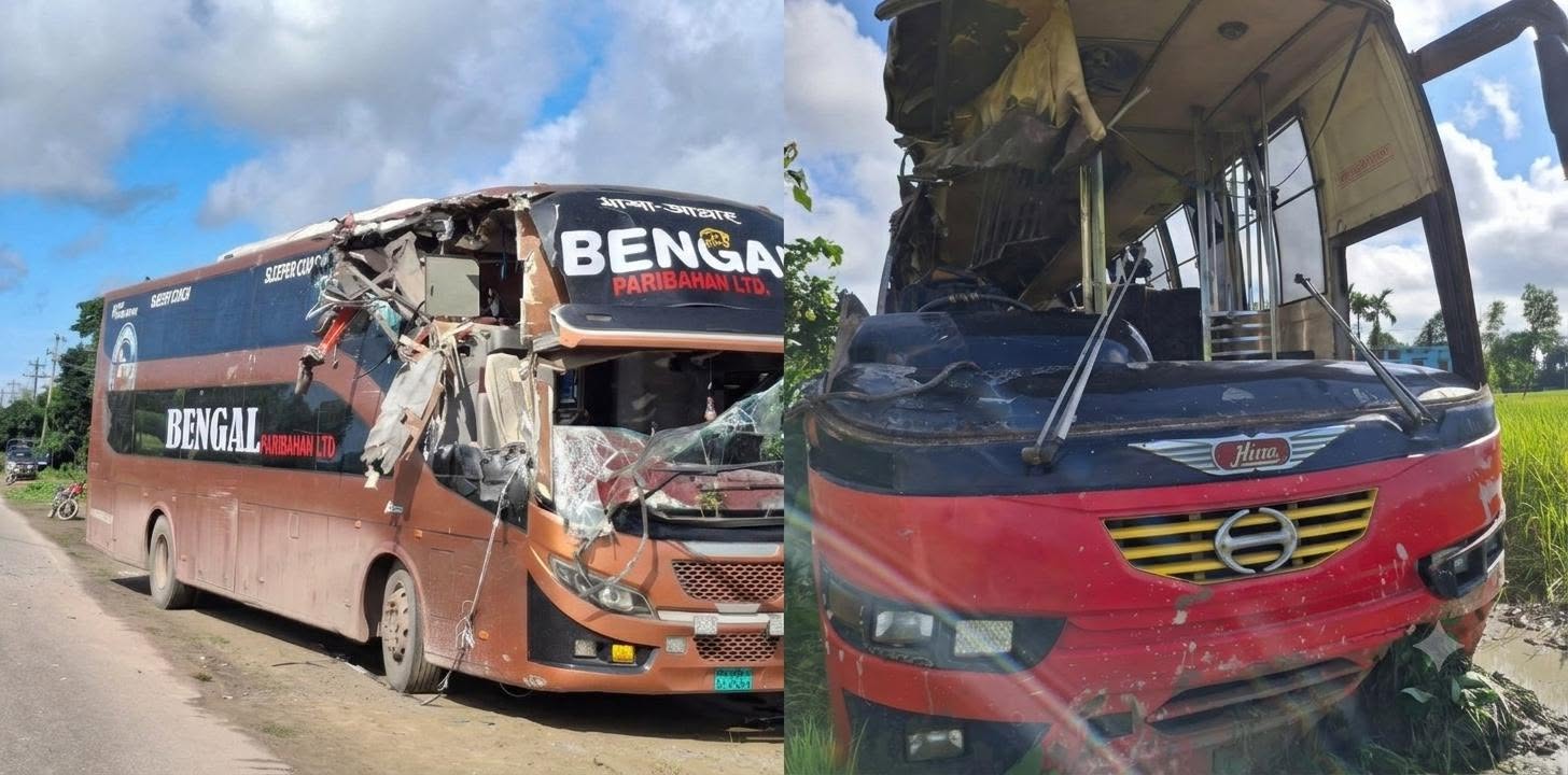 ওসমানীনগরে দুই বাসের সং'ঘর্ষে নি'হত বেড়ে ৯