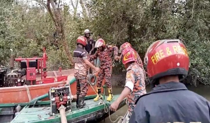 পানি সংকটে শুরু হয়নি সুন্দরবনে আ গু ন নেভানোর কাজ