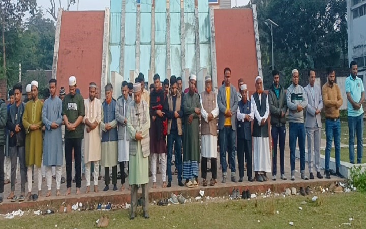 কুলাউড়ায় শহীদ ওসমান হাদির গায়ে*বানা জানাজা অনুষ্ঠিত